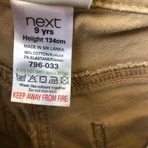 Girls tan horse riding pants